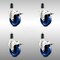 Service Caster 4 Inch 316SS Solid Poly Swivel 1-1/4 Inch Expanding Stem Caster Set Lock Brake SCC-SS316TTLEX20S414-SPUS-114-4 - alternate 1